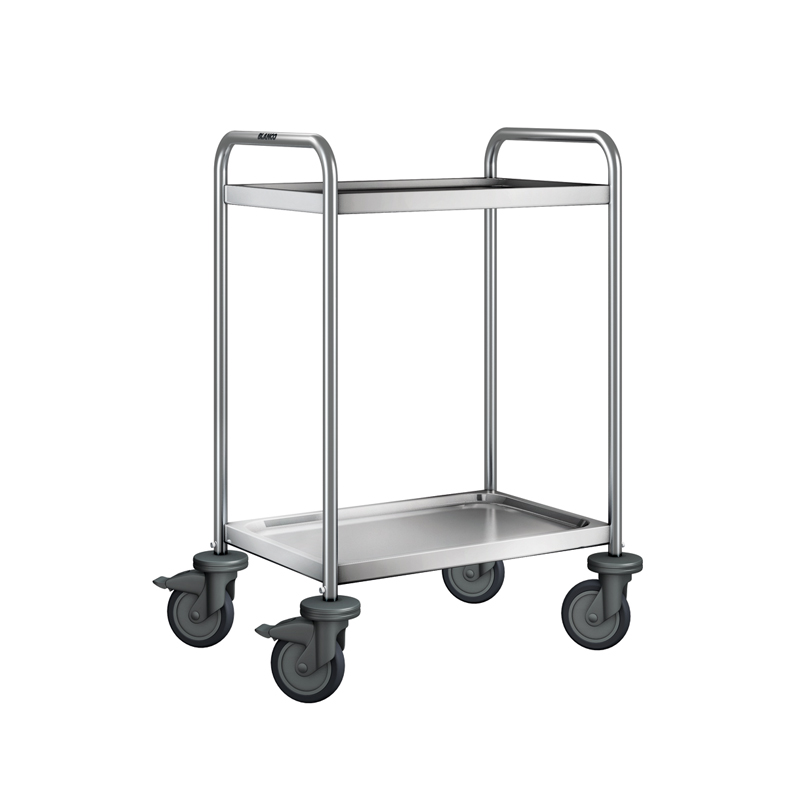 Servierwagen 2 Borde, luftidentische Rollen SW 6x4-2