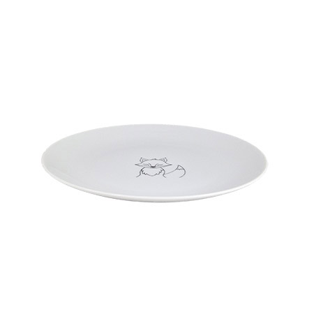 Dessertteller Ø19cm, Motiv Fuchs, Waldbande Höhe 1,9cm,