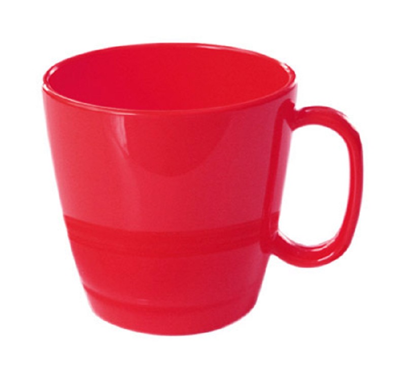 Tasse 23 cl, cherry-rot, Ø8,1 cm, H 7,9 cm
