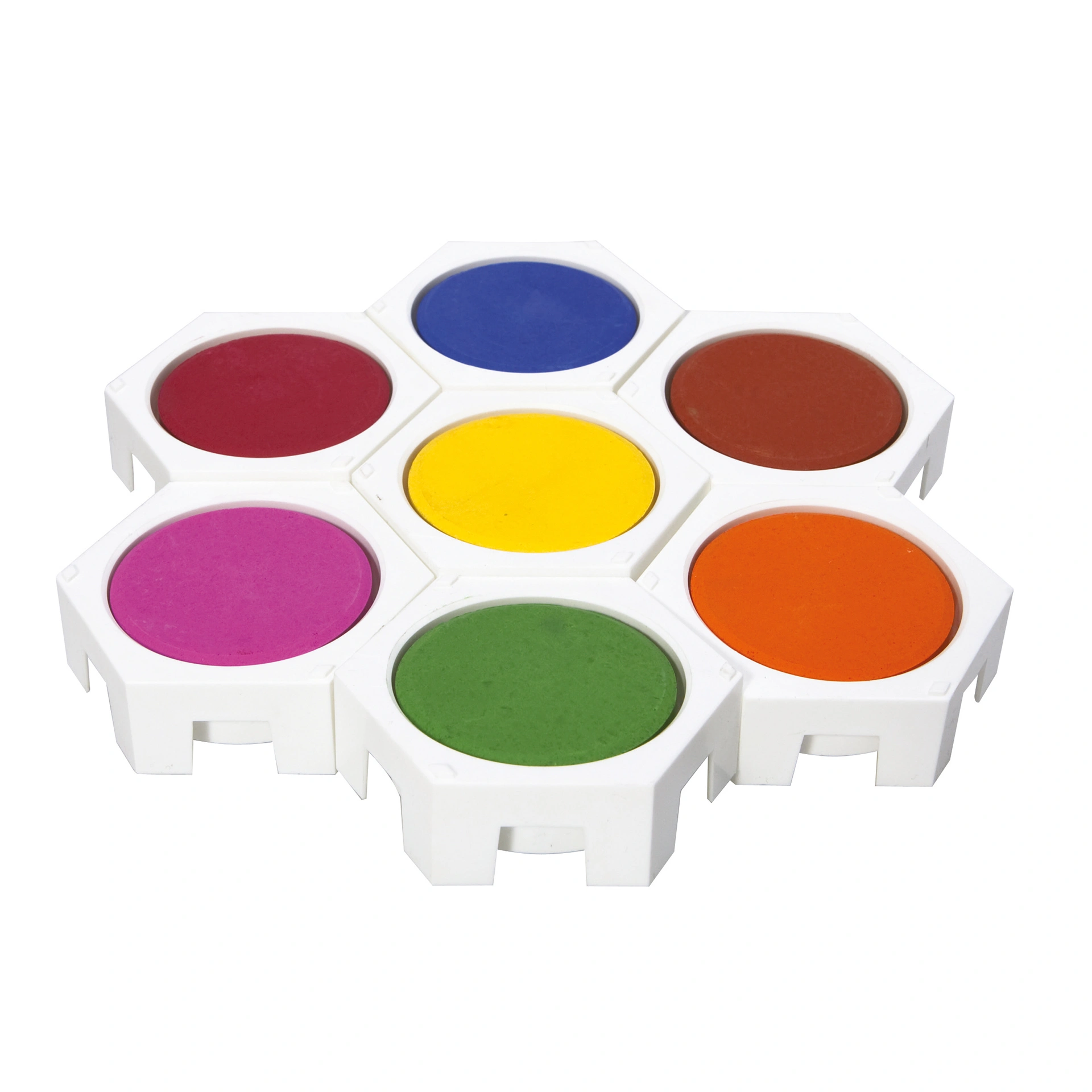Malpaletten für Tempera-Pucks Ø 55mm, 12er-Set