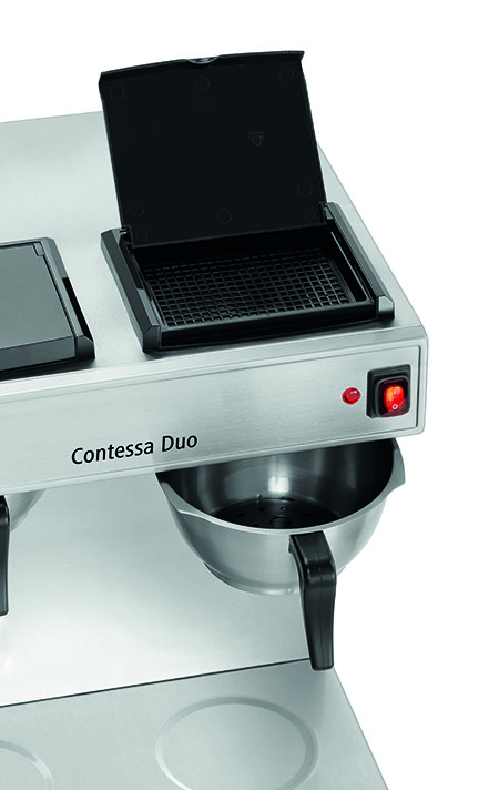 Doppel-Kaffeemaschine Contessa Duo Edelstahl