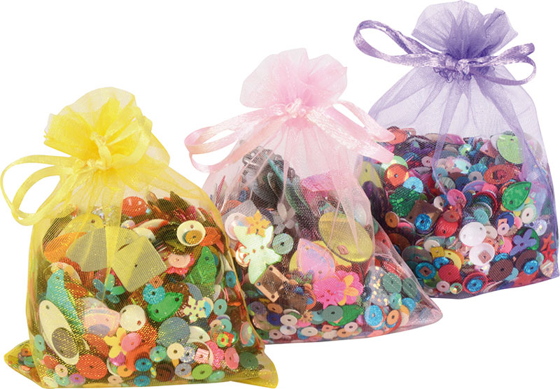 Bunte Organzabeutel 12er Set