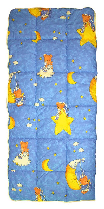 Kinderschlafsack Mond+Teddy blau