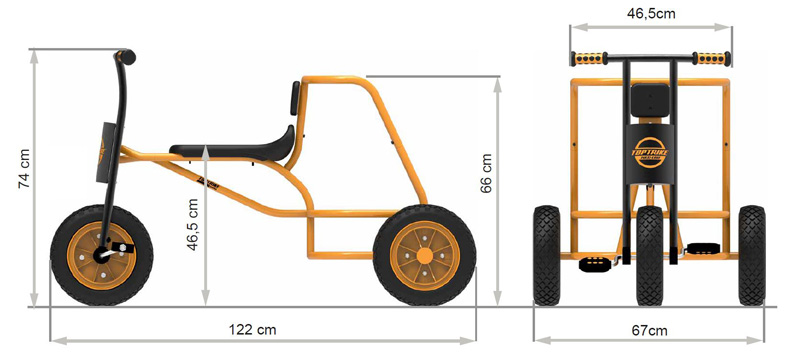TopTrike Dreirad Shuttle Trike "Maxi"