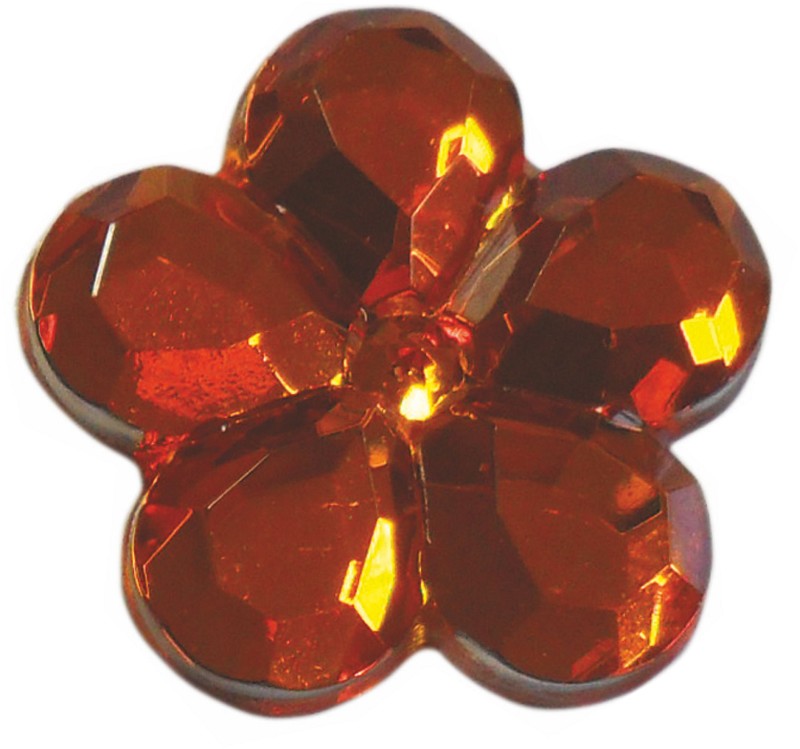 Edelsteine selbstklebend Blumen Ø 15 mm, 48er-Set