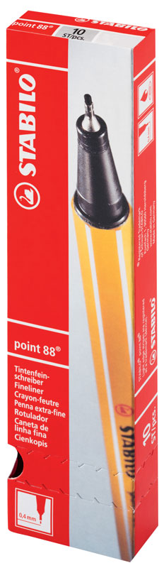 Stabilo-Point Fineline schwarz 10er-Pack
