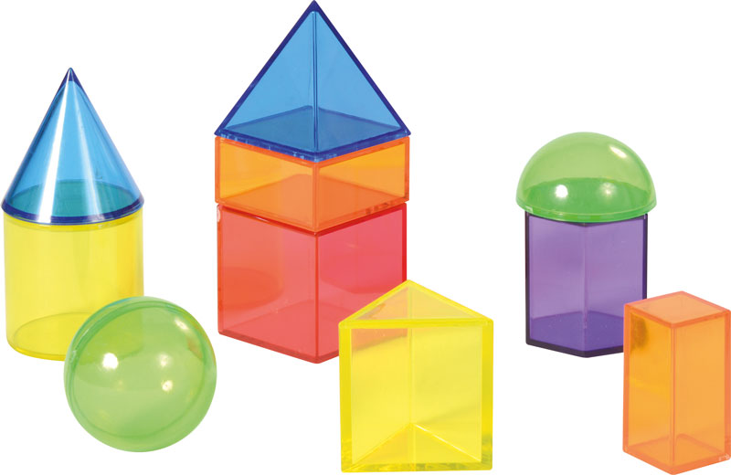 Geoformen transparent 36 Stück