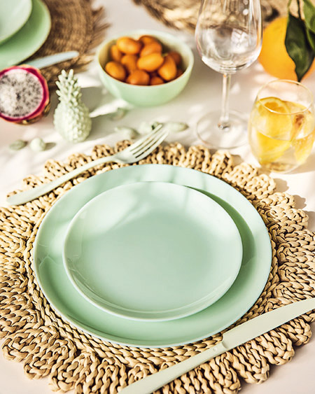 Dessertteller paradise green, 19cm, ohne Fahne Diwali