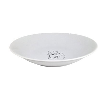 Teller tief Ø20cm, Motiv Fuchs, Waldbande Höhe 3,8cm
