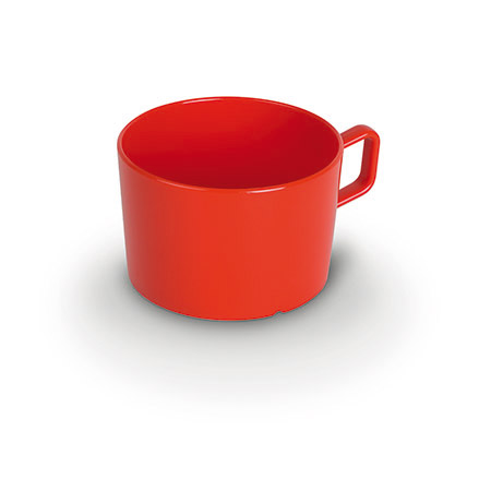 Tasse, 0,2l, rot, Ø 7,5cm, H 5cm Polypropylen,