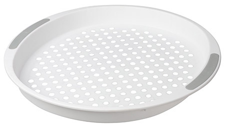 Tablett rund Ø40cm, weiß mit Anti-Rutsch Noppen
