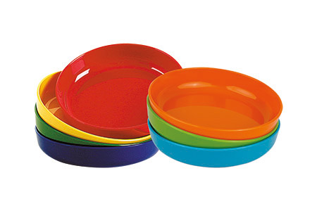 Dessertschale flach, Ø 13cm, H 2,5cm, in Einzelfarben