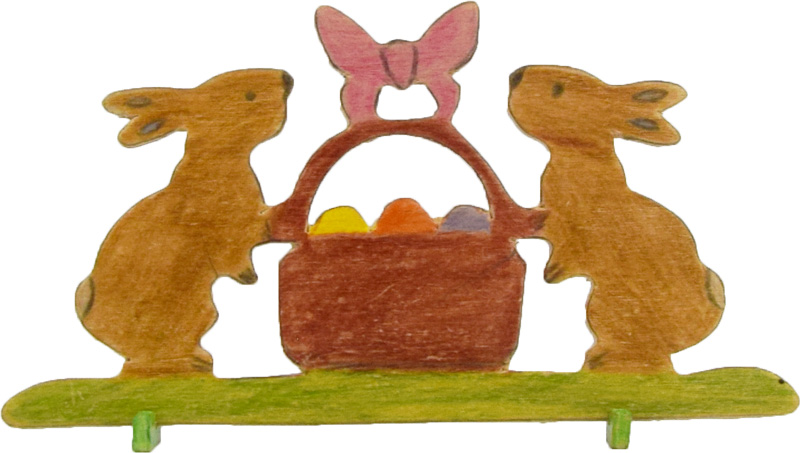 Osterhasen aus Holz zum Bemalen