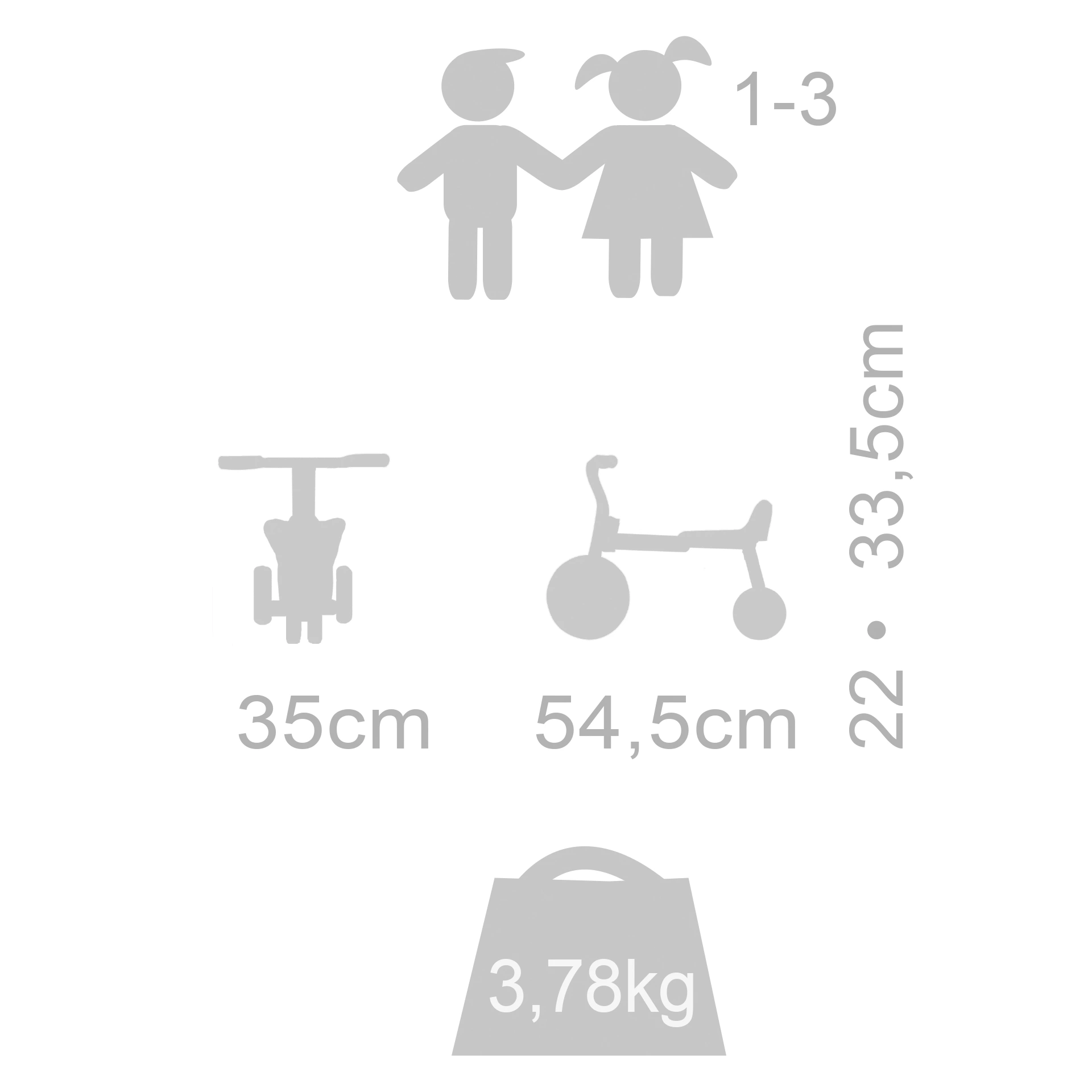 Winther MINI VIKING Safety Scooter 430, 1- 3 Jahre