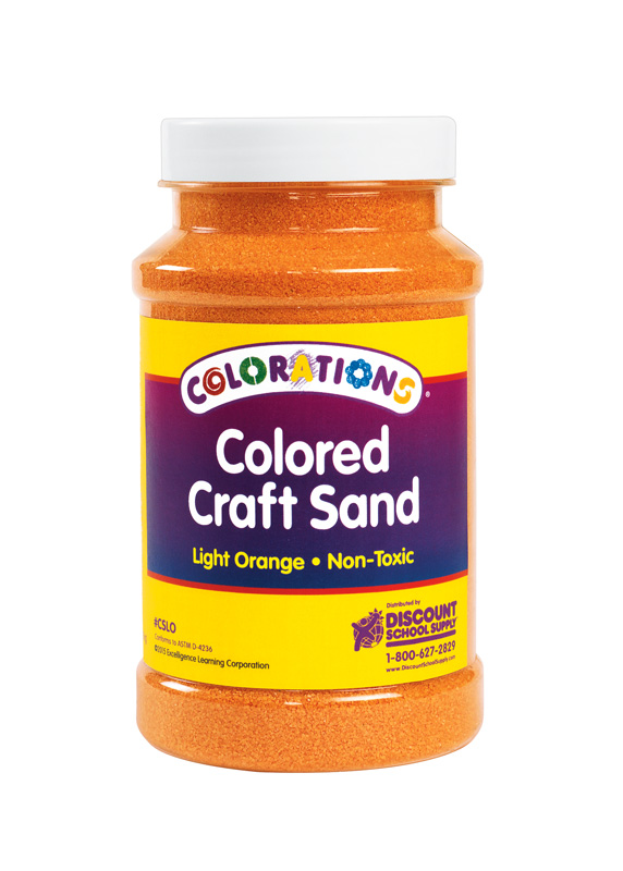 Color Deko-Sand 630g, orange