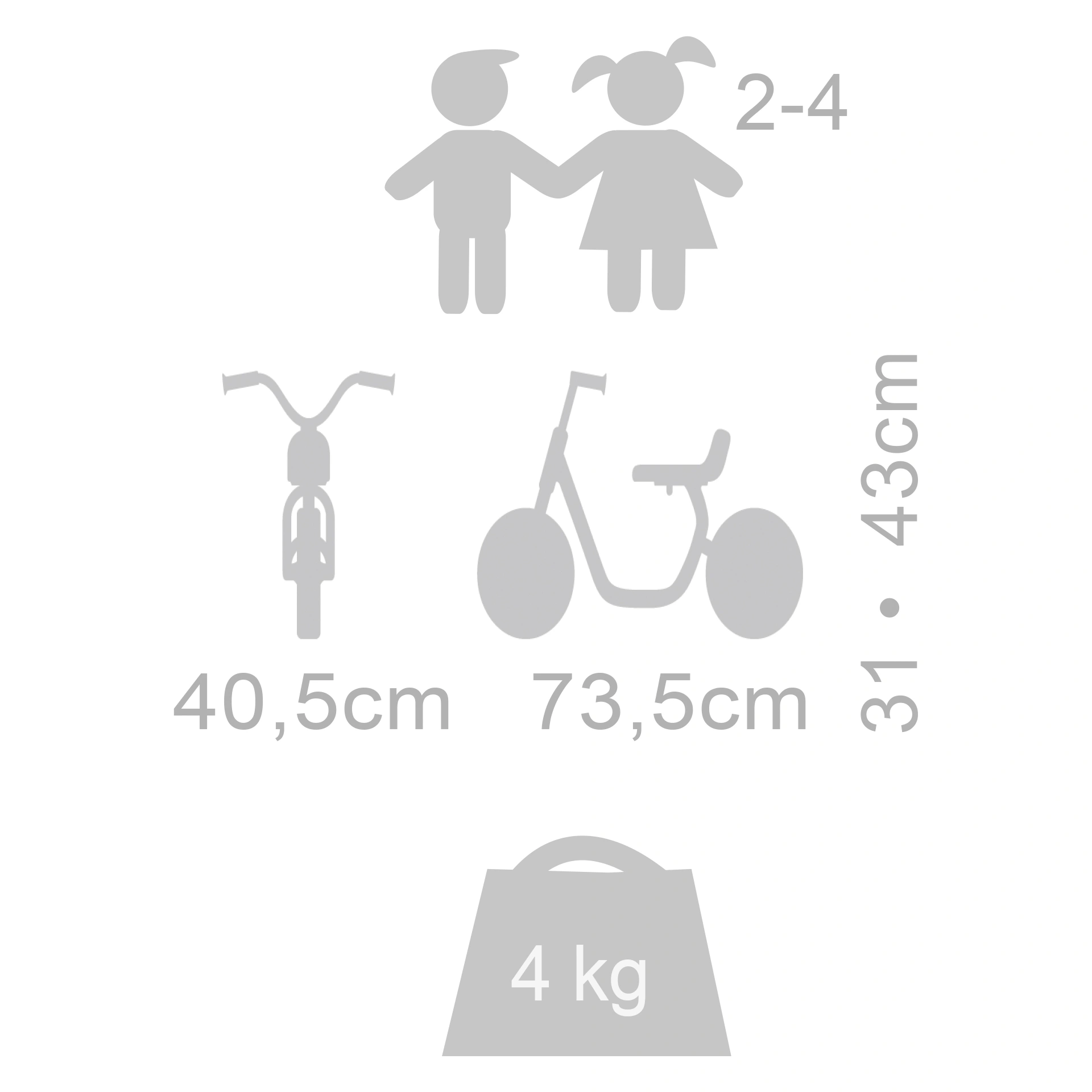 Winther MINI VIKING BikeRunner 412, 2 - 4 Jahre