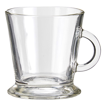 Teeglas MINI, 170ml Glas für Heißgetränke Ø 7,4cm