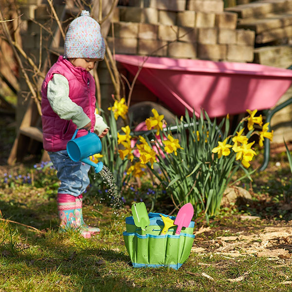 Gartenwerkzeug mit Tasche, 5 Teile