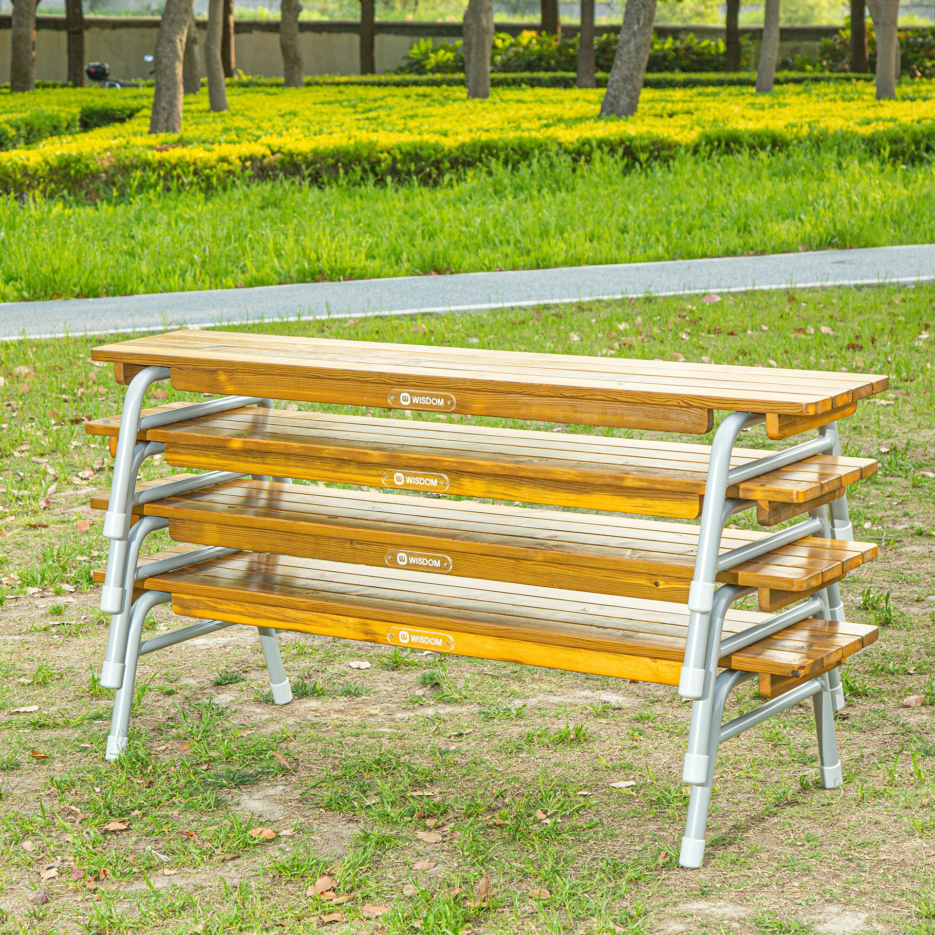 Kindergarten Outdoor-Bank 150 cm, stapelbar