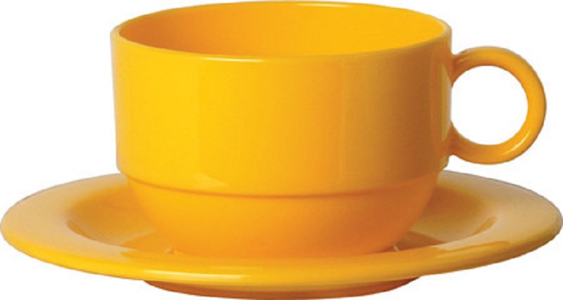 Tasse 20 cl, stapelbar gelb