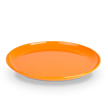 Essteller, flach Ø 24 cm, orange