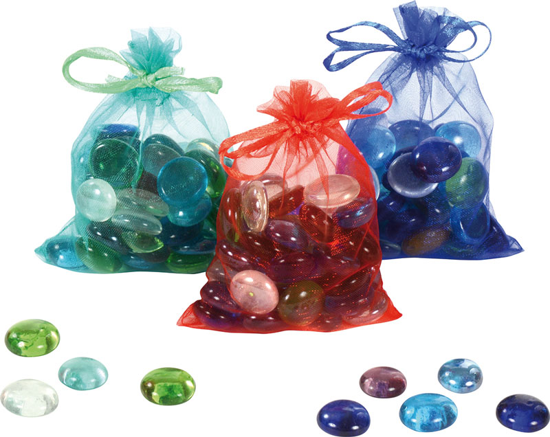 Bunte Organzabeutel 12er Set
