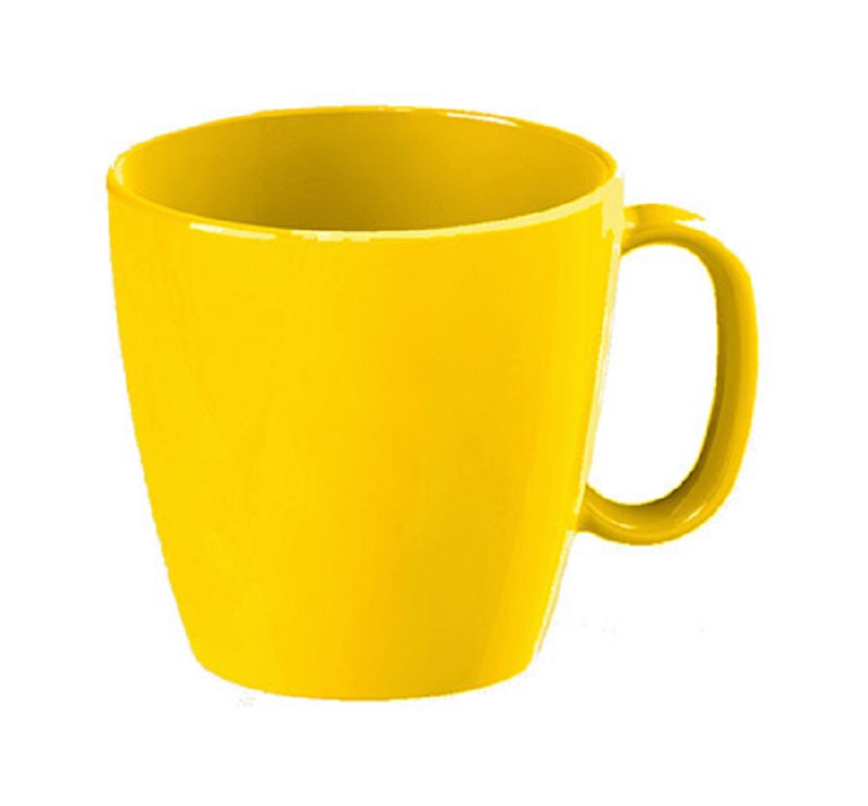 Tasse 23 cl, gelb, Ø 8,1 cm, Höhe 7,9 cm