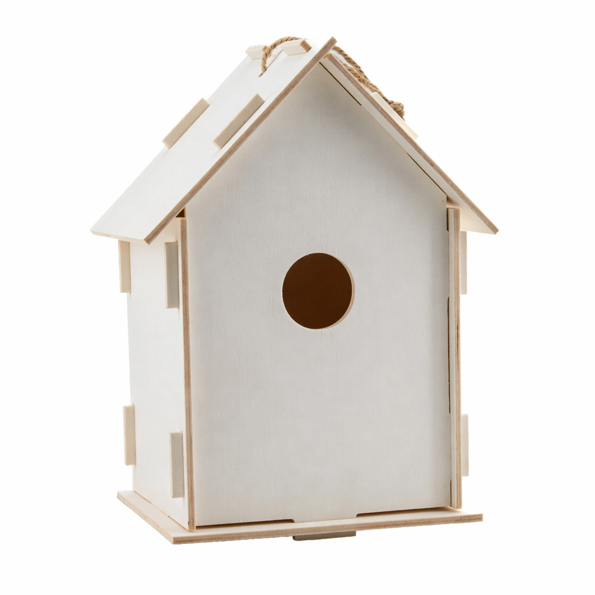 Vogelhäuschen Bausatz mit Stecksystem aus Holz