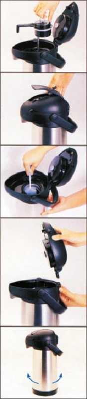 Pumpkanne Pipe 2,5L Edelstahl