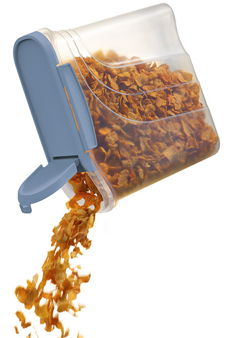 Müslibox mit Clickverschluss, 2,2L, horizon blue