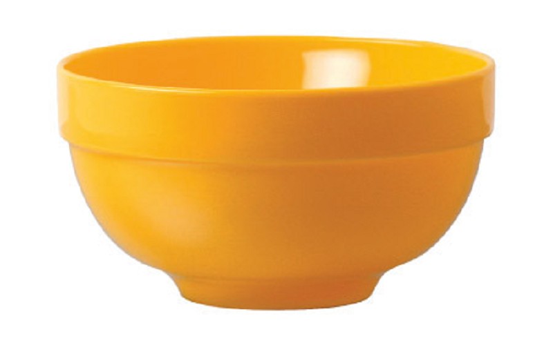 Müsli-Schüssel, groß 0,45 Ltr. gelb, Ø13cm, H 7,3cm