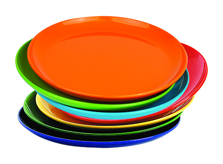 Essteller flach, 24cm, Polycarbonat