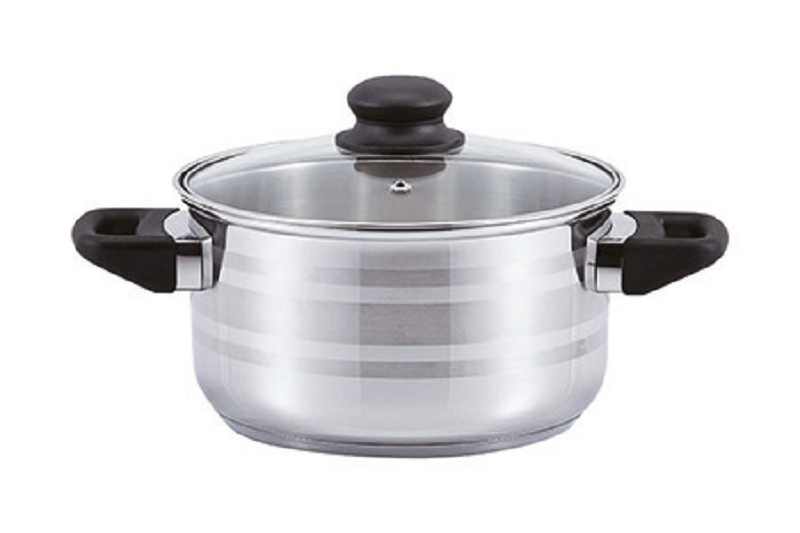 Kochtopf OLIVE mit Glasdeckel Ø16cm, 1,9Ltr.