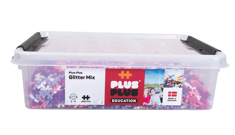 Plus Plus Glitter Mix, 3600 teilig