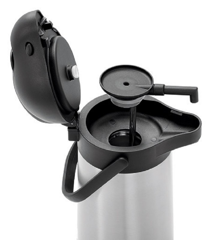 Isolier-Pumpkanne, Edelstahl, 1,9L, schwarz