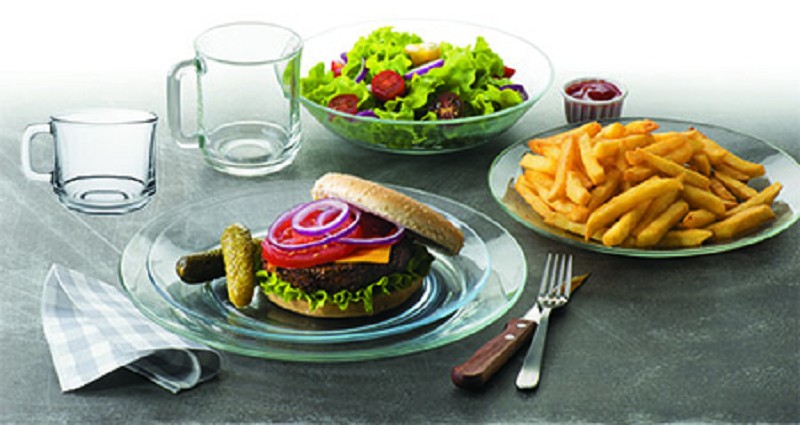 Dessertteller, 19cm, Lys transparent