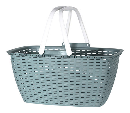 Einkaufskorb retro-grün, 23L