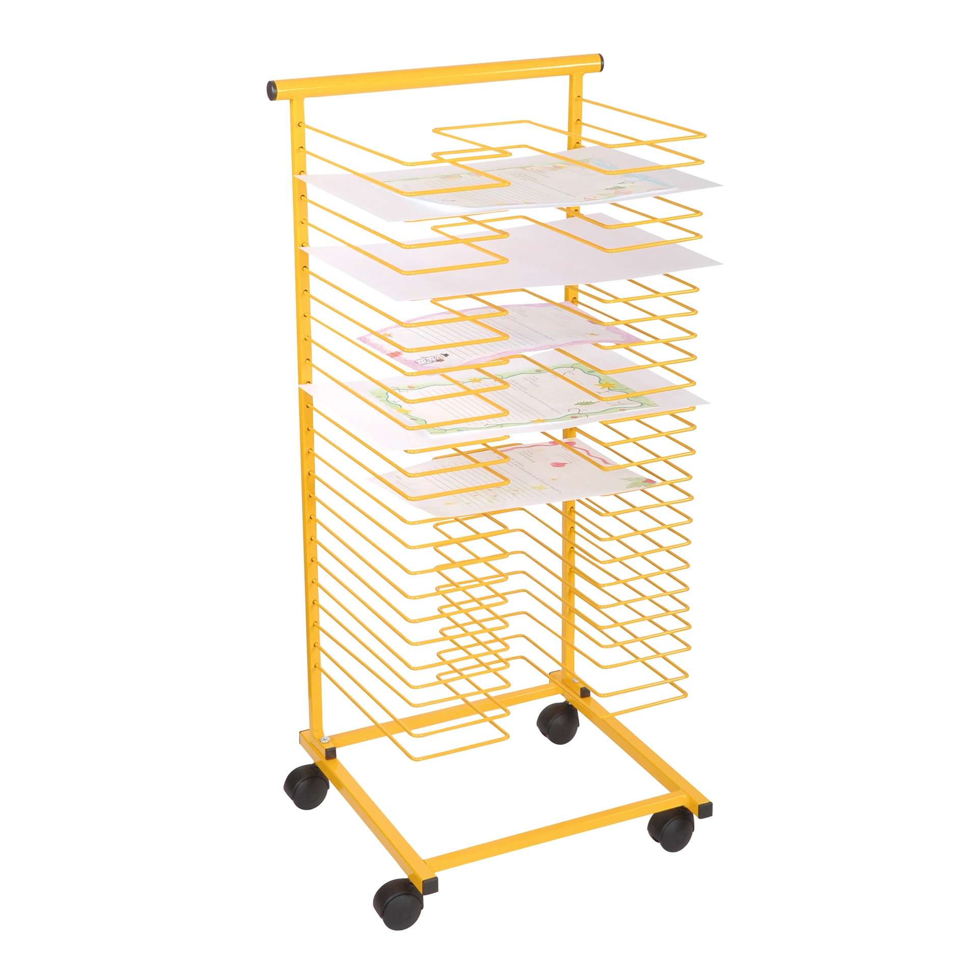 Papiertrockenständer, gelb