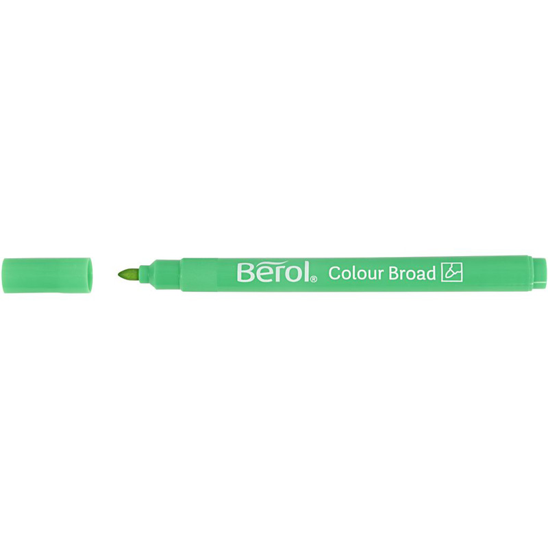 Berol Colour Broad Fasermaler, 12 Stück sortiert