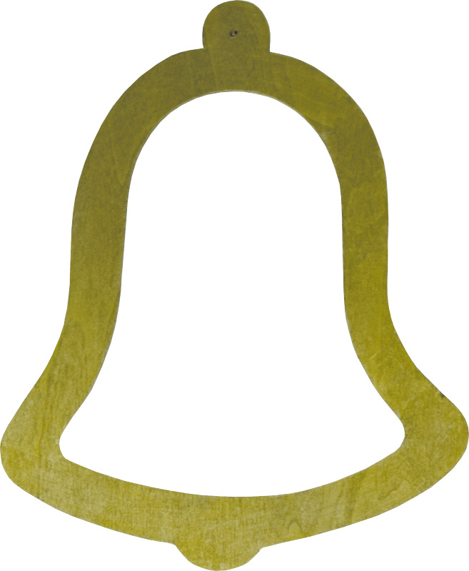 Glocke aus Holz zum Bemalen
