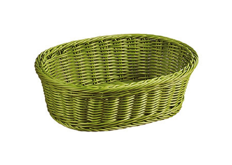 Brot-/Obstkorb grün, 29,5x23x9,5cm