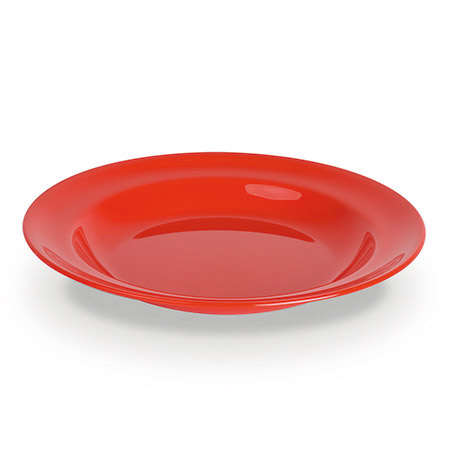 Teller tief, 24cm, rot, Polypropylen Serie COLORED