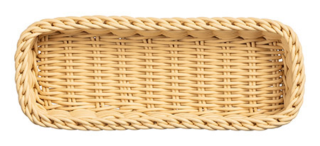 Besteckkorb lang, beige, 27 x 10 x H 5cm, Kunststoff PP