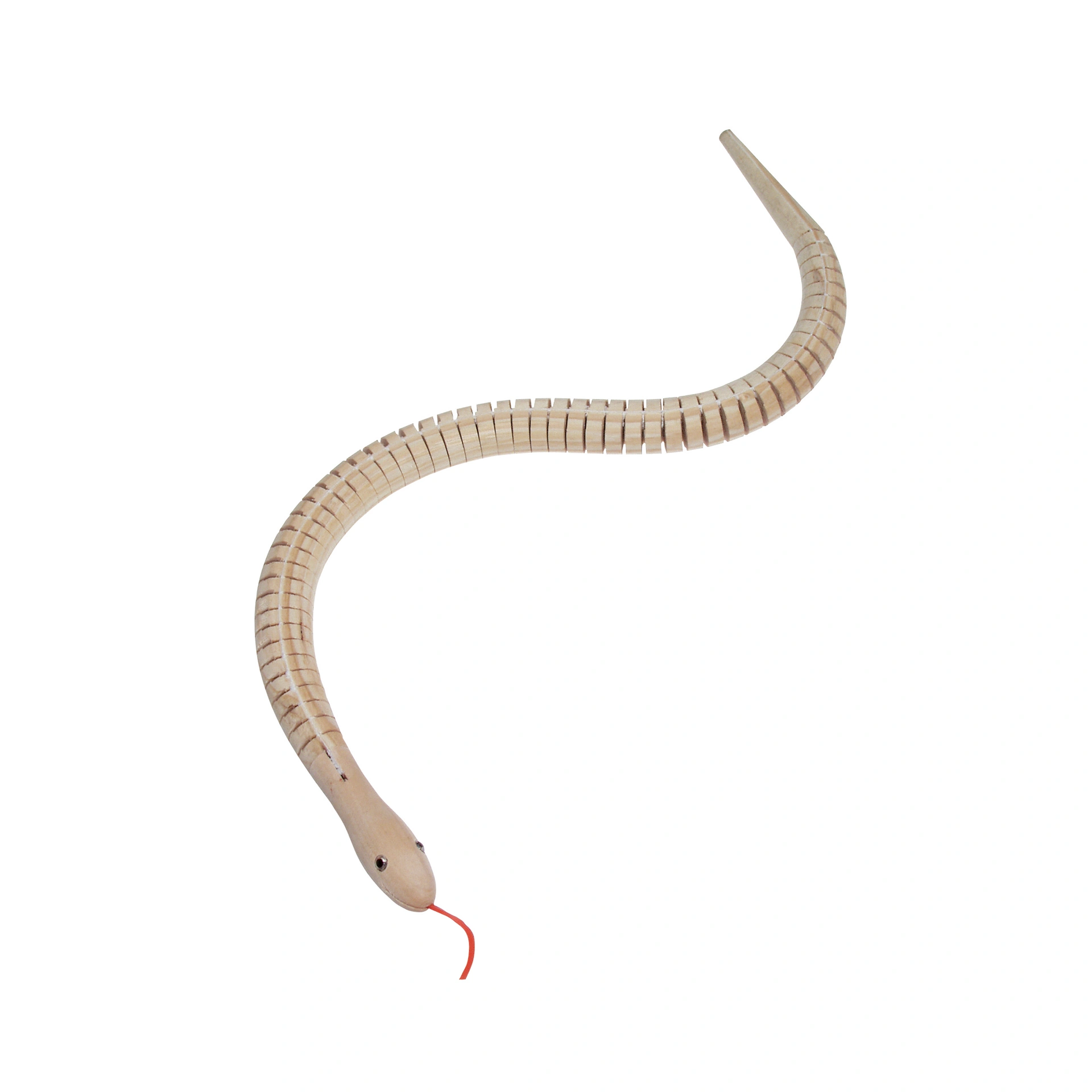 Bewegliche Holzschlangen zum Bemalen