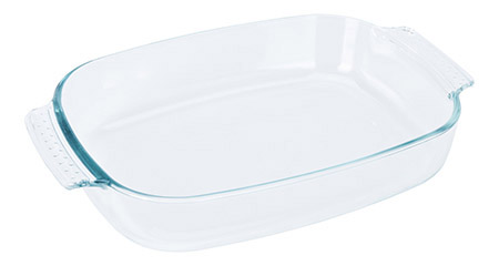 Auflaufform Glas rechteckig 34x22cm, 2,7l