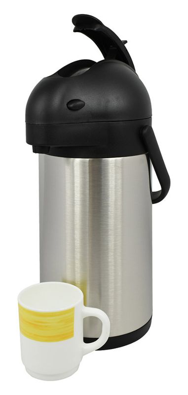 Isolier-Pumpkanne, 1,9 Ltr., Edelstahl mit Tragegriff