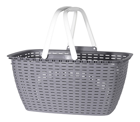 Einkaufskorb retro-grau, 23L